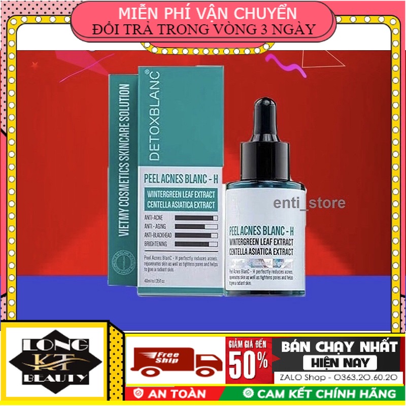[ Cam kết -Chính hãng-giá sĩ- DetoxBlanC ] SERUM TRỪ MỤN TẬN GỐC DETOX BLANC CHÍNH HÃNG Dòng serum này chuyên dành cho các loại da bị mụn nặng như nhiều mụn viêm, đỏ, mật độ dày khắp mặt 40ML