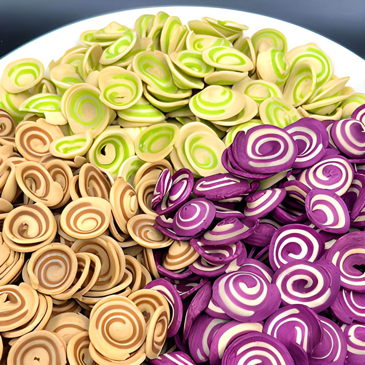 1 KG- Bánh tai heo nhí mix 3 màu loại ngon