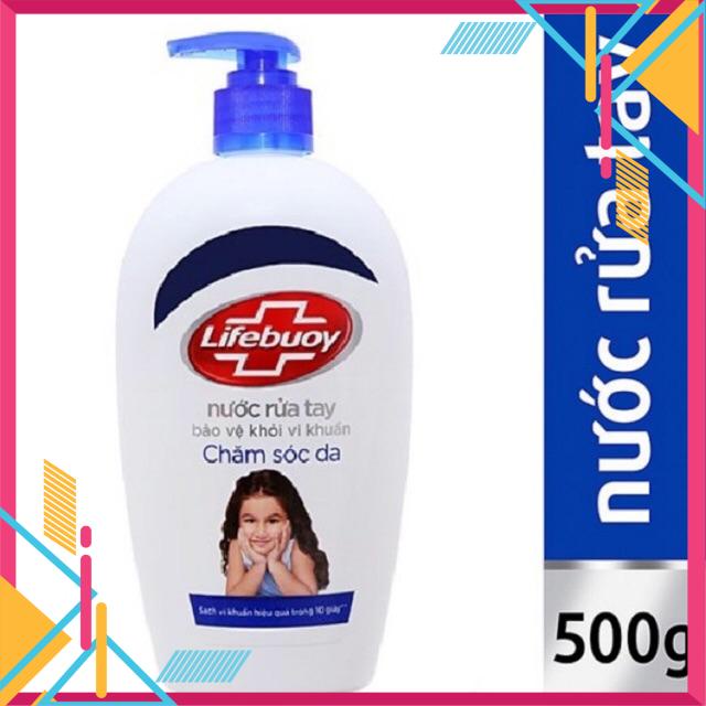 Nước rửa tay Lifebuoy Chăm sóc da chai 500g