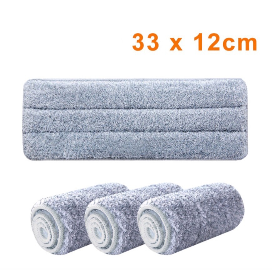  Combo 10 miếng Lau Nhà 12x33cm Thay Thế Dành Cho Cây Và Bộ Lau Nhà Chữ Nhật 