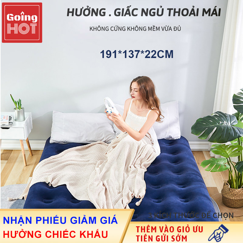 Nệm hơi du lịch, giường bơm hơi chính hãng Bestway, nệm hơi tự bơm có thể thu gọn, đệm bơm hơi cho cắm trại du lịch, Giường đệm bơm hơi cho trẻ em chơi, nhiều kích cỡ khác nhau lựa chọn, chất lượng tuyệt vời
