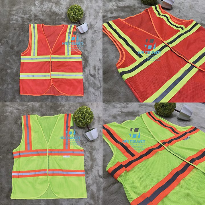Áo lưới phản quang bảo hộ lao động công trình ban đêm 3M