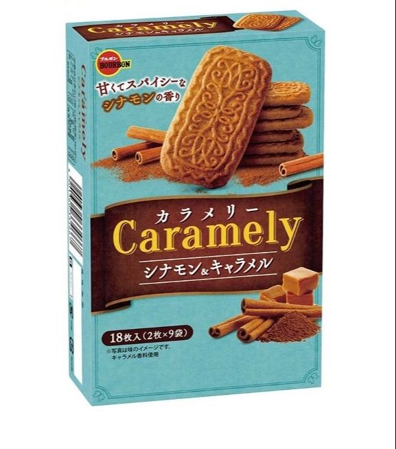 Hàng Nhập Khẩu Bánh quy Bourbon vị quế và caramel 117 gram - Nhật Bản