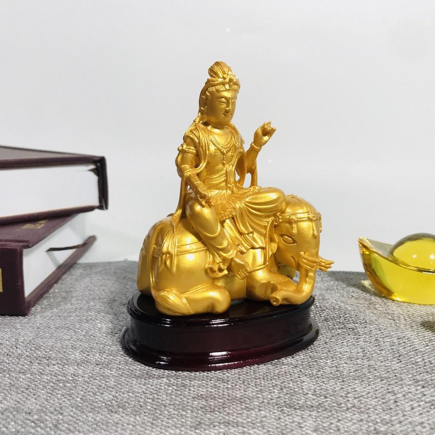 Tượng phật Đại Hạnh Phổ Hiền Bồ Tát sơn nhũ vàng