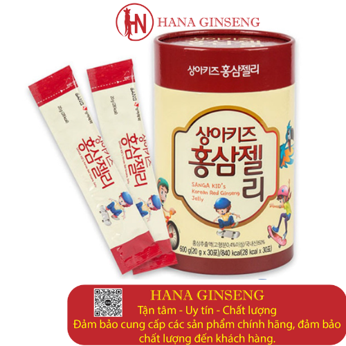 Thạch hồng sâm baby sanga hàn quốc hộp 20g*30 gói🍭🍭bé khỏe, mẹ vui