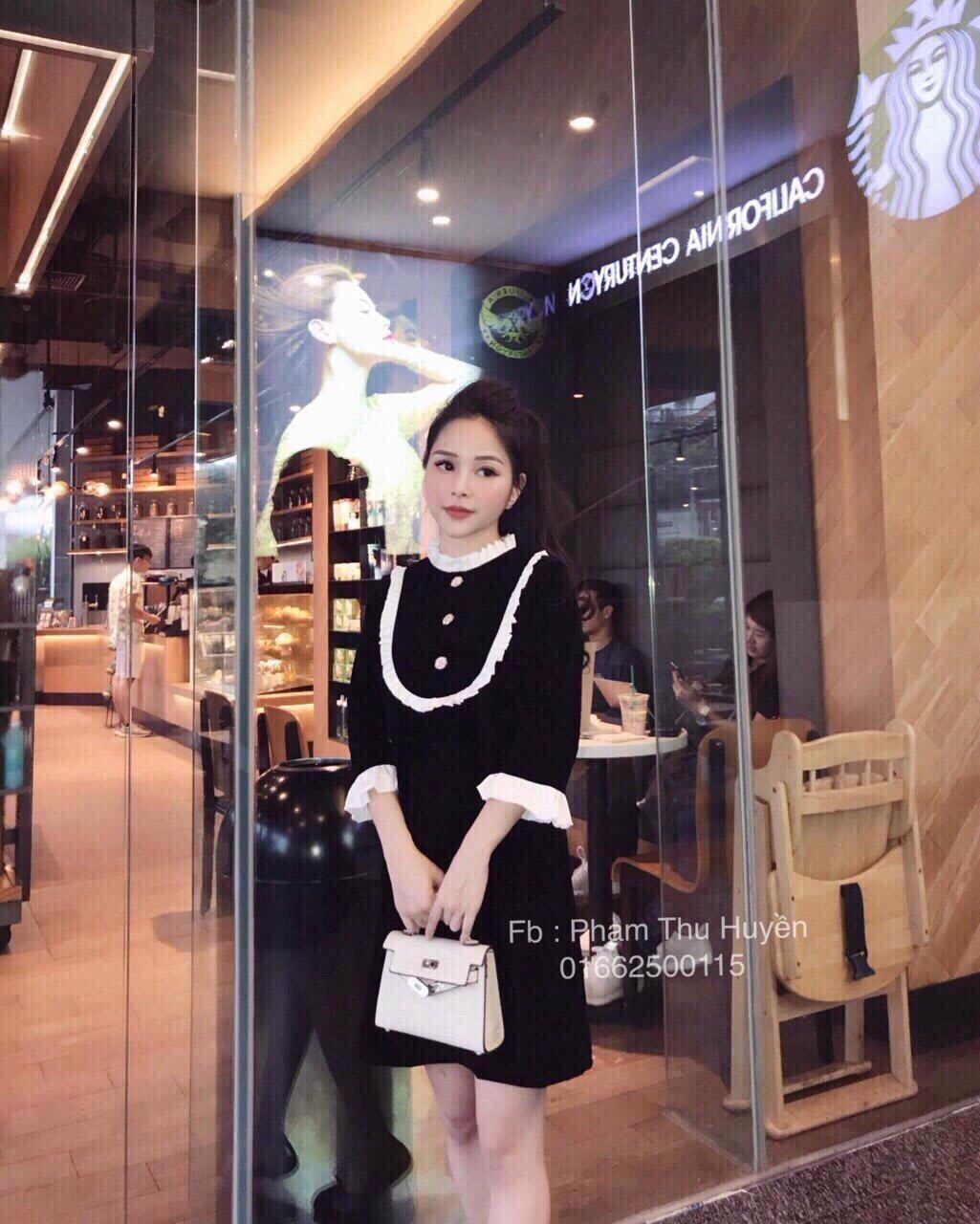 Đầm cát hàn tiểu thư sang chảnh ad solist
