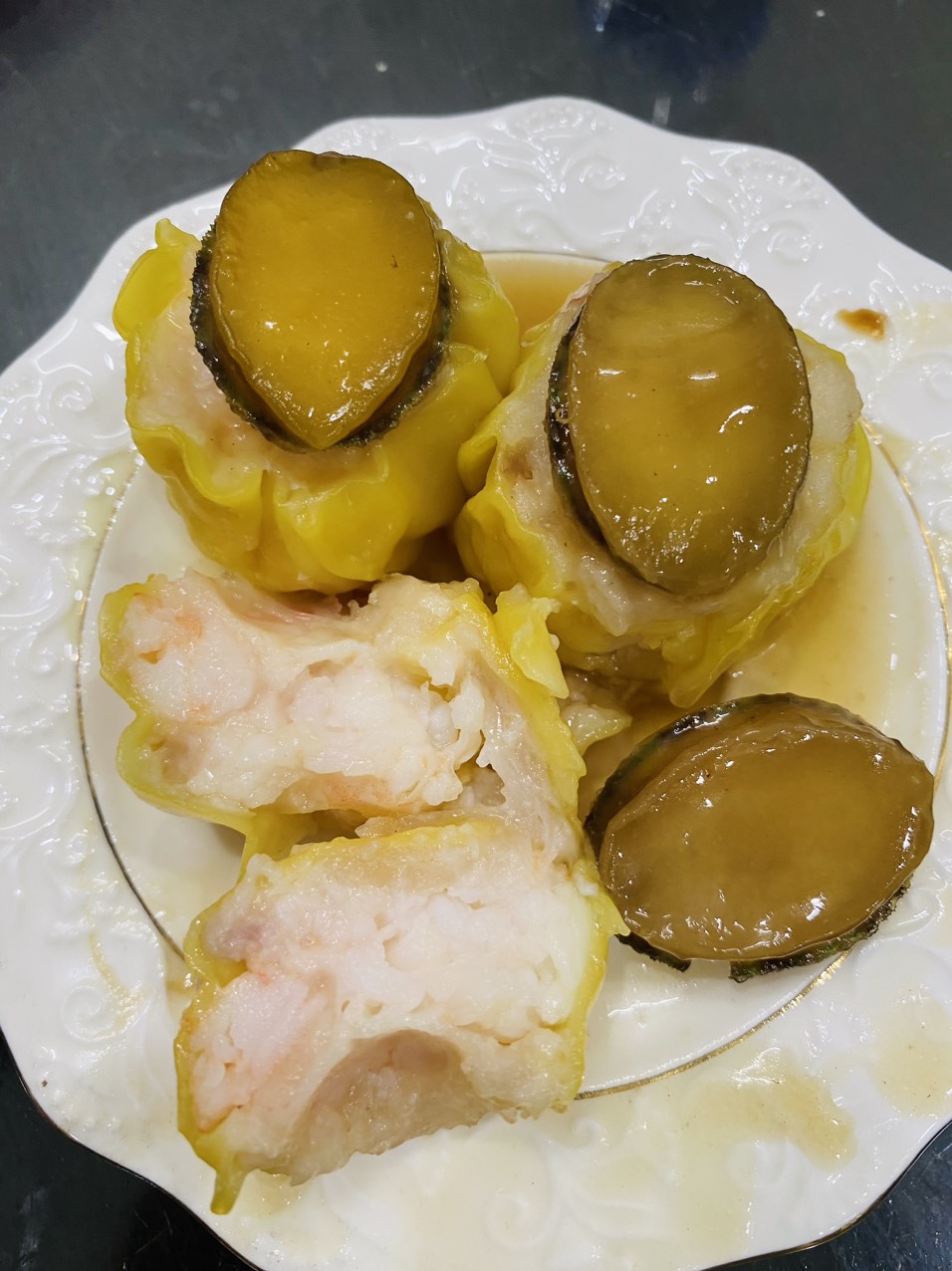 Dimsum Xíu Mại Bào Ngư Nhân Tôm Tươi - 1khay / 15 viên loại cao cấp (chuẩn vị nhà hàng )