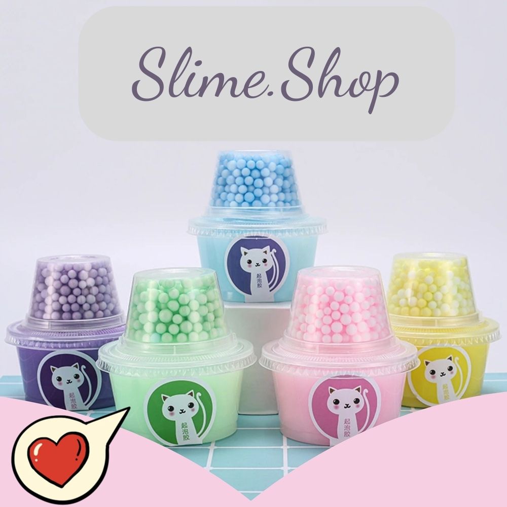 Đồ chơi Slime hạt xốp, slam, đồ chơi sáng tạo