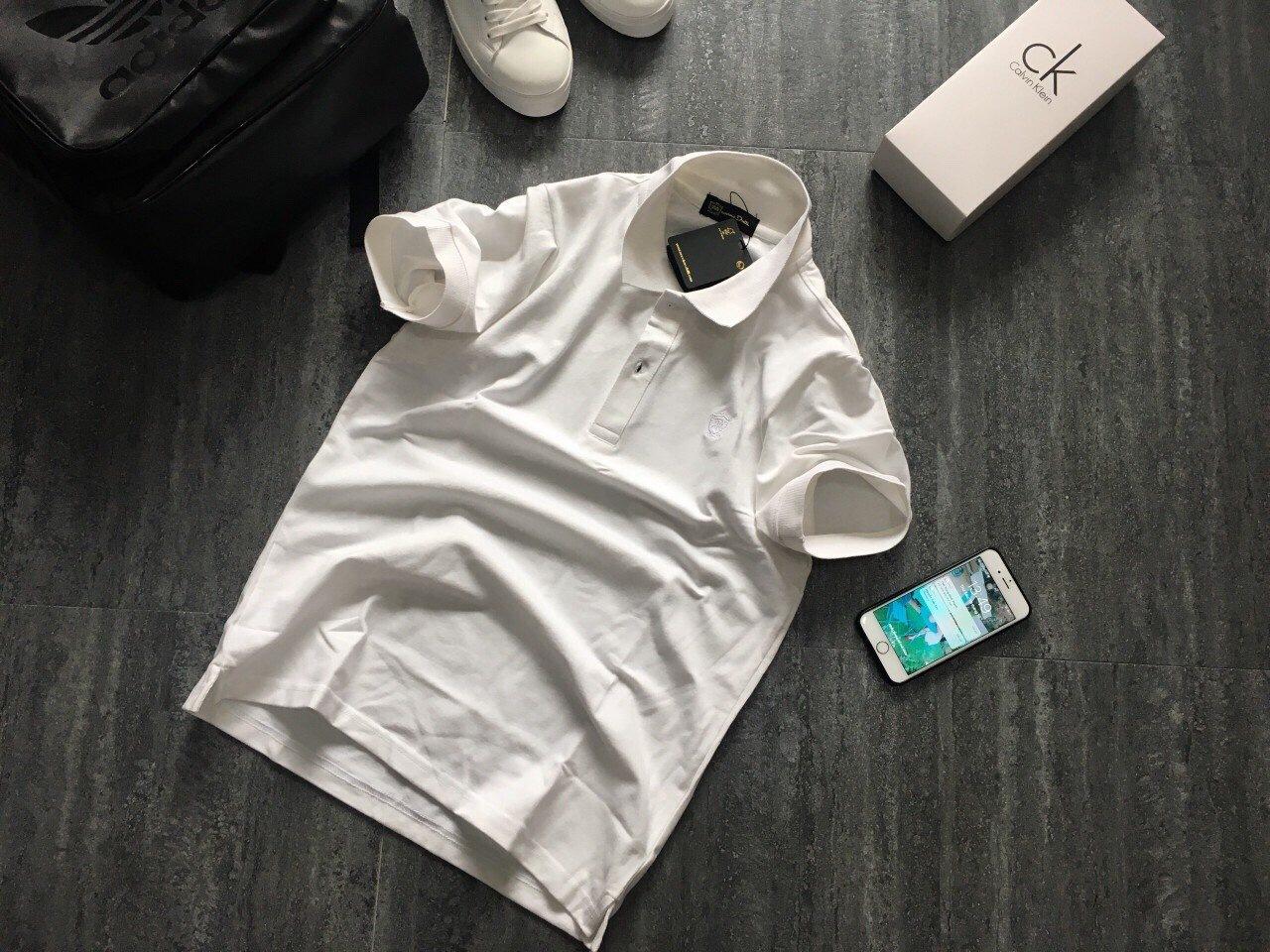 Áo thun cổ bẻ trơn cotton - fmxh006