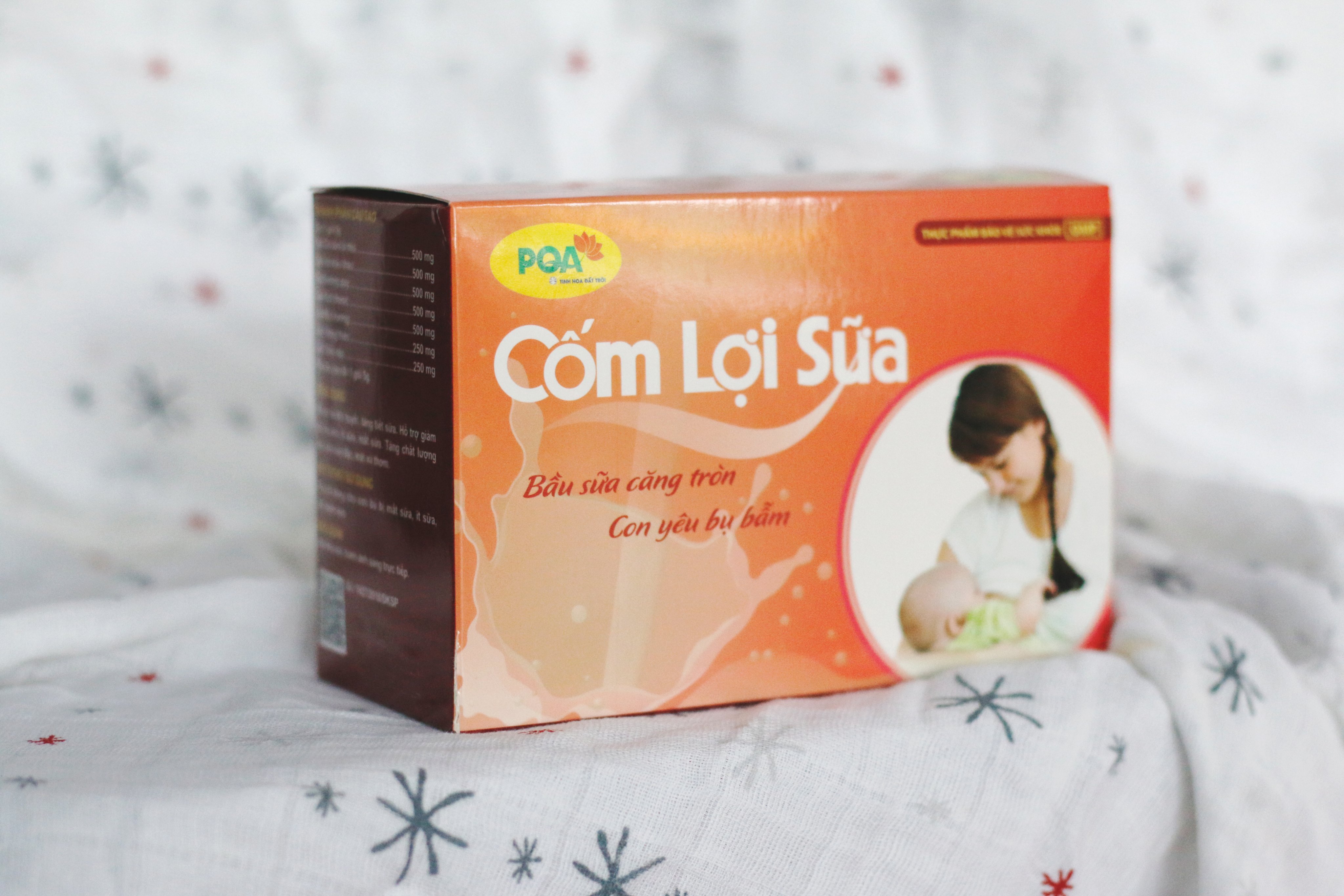 Cốm Lợi Sữa PQA cho mẹ sau sanh không có sữa, ít sữa, sữa loãng - 25 gói/ hộp