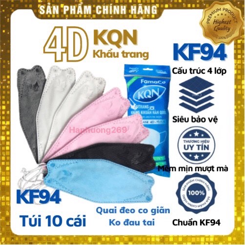 [CHÍNH HÃNG )Mua Sỉ - 300/200 cái Khẩu trang KF94
