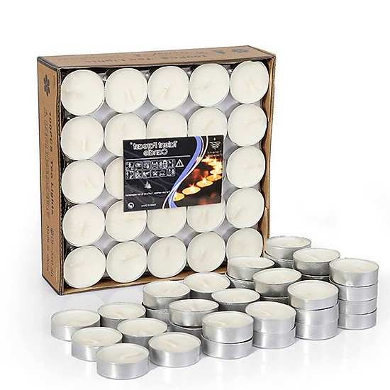 Hộp 50 nến tealight không khói trang trí lãng mạn