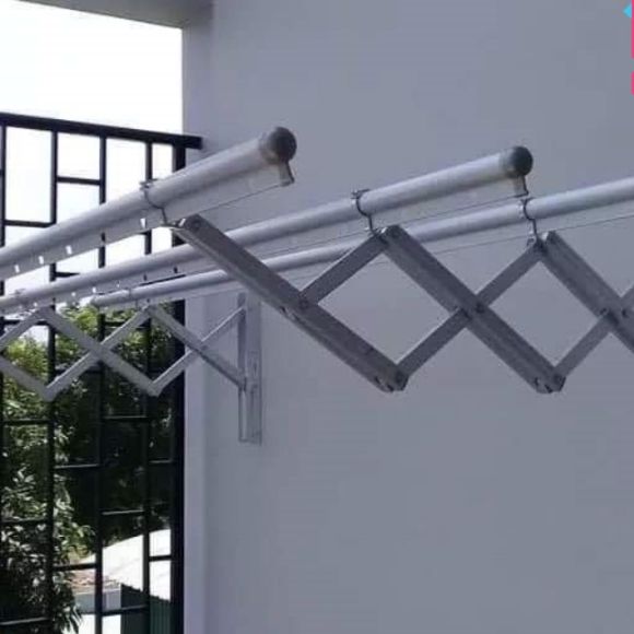 Giàn Phơi Gắn Tường Thông Minh Hòa Phát Chất Liệu INOX Và NHÔM Giá Rẻ Thích Hợp Cho Căn Hộ, Chung Cư Cao Cấp Và Nhà Phố