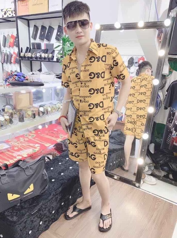 Nguyen Nam Fashion 💝 ĐẸP XUẤT SẮC 💝 Bộ Quần Áo Pizama Nam Chất Liệu Kate Thái Cực Hot