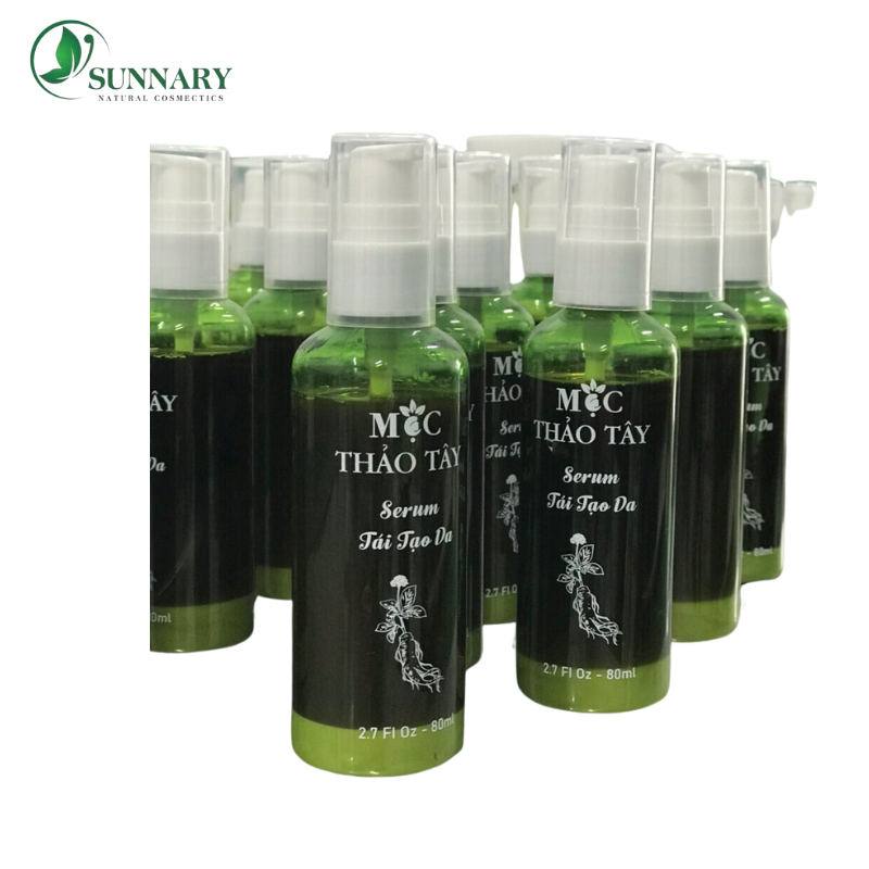 Serum tái tạo da mụn Mộc Thảo Tây làm sạch da bị mụn ẩn mờ thâm nám chai 80ml