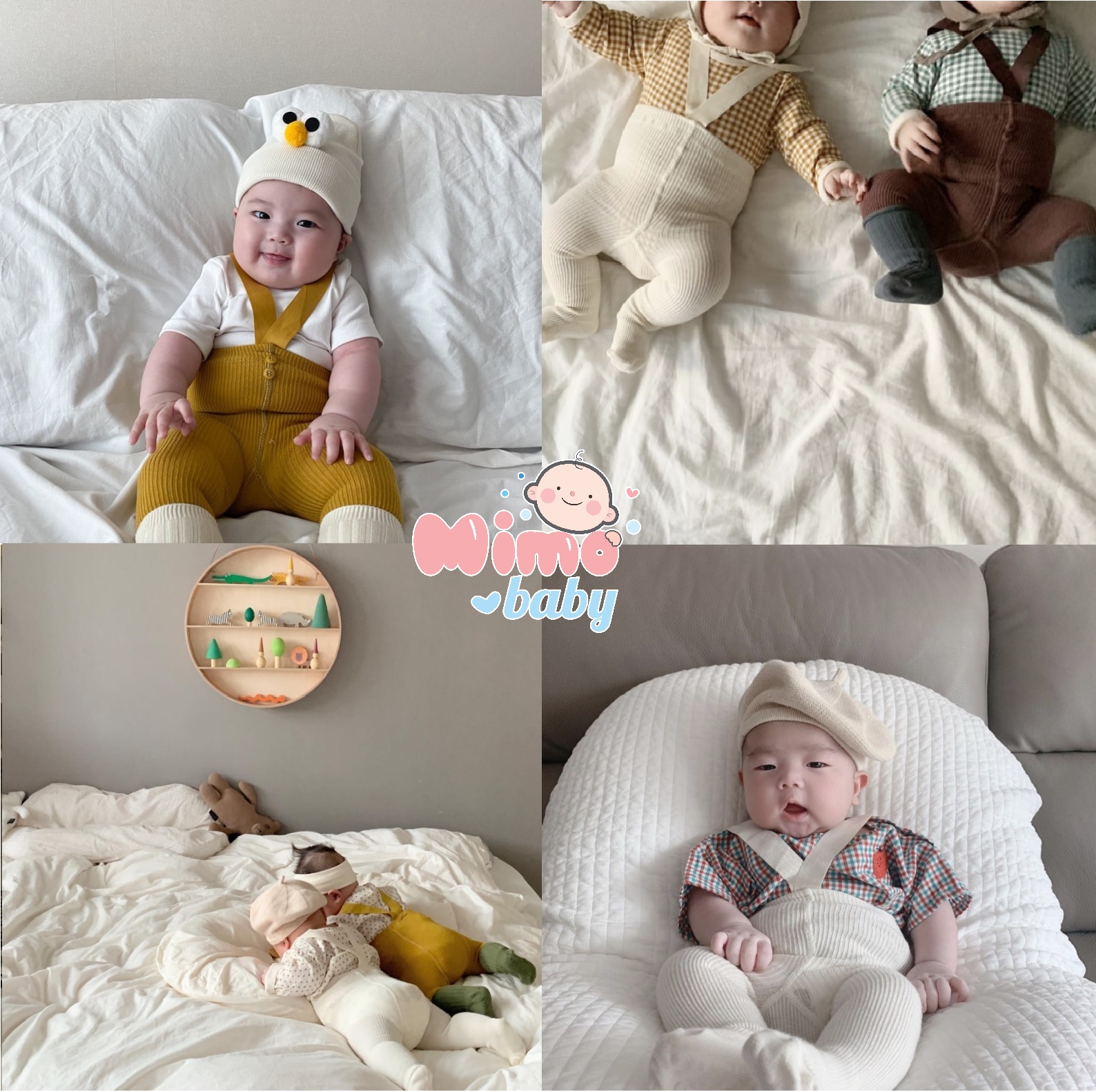 Quần tất yếm dài phong cách hàn quốc cho bé (1-2y) QA43 Mimo baby