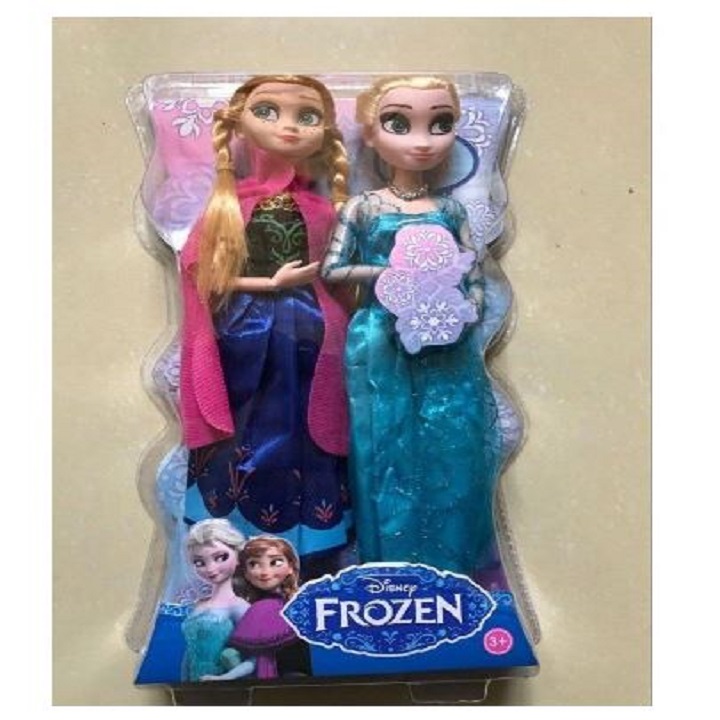 BỘ 2 BÚP BÊ CÔNG CHÚA ANNA VÀ ELSA CHO BÉ