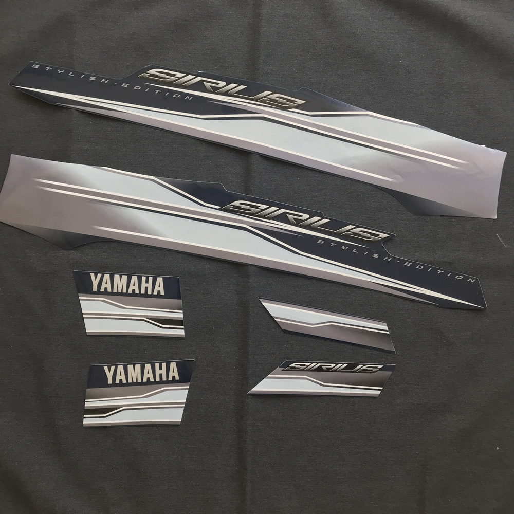 Trọn bộ tem 3 lớp xe SIRIUS RC đời 2016, tem 3 lớp keo dán chắc chắn ít bay màu (màu xanh nhớt)