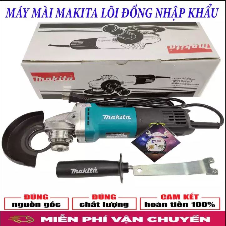 May Mai Cam Tay, Máy cắt gạch cắt sắt máy mài cắt đa năng makita. Máy Mài,Cắt Gạch Cầm Tay Makita Tiện Dụng Đa Năng,Trang Bị Thêm Tay Cầm Phụ Motor Cực Mạnh.Công Xuất Lớn.Bảo Hành Bởi Lucky Store SG.