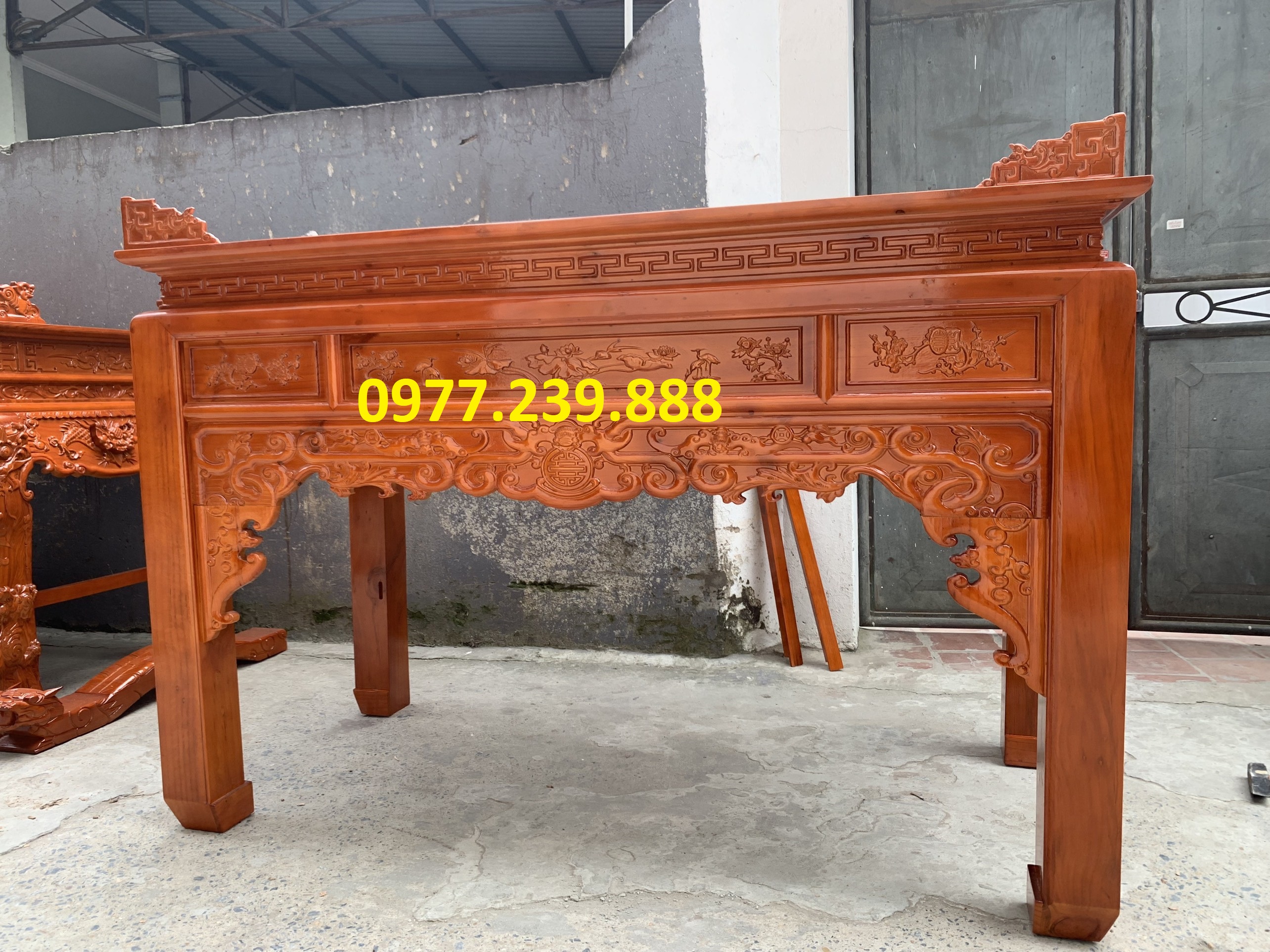 Bàn thờ đứng gỗ mít 197cm giá xưởng