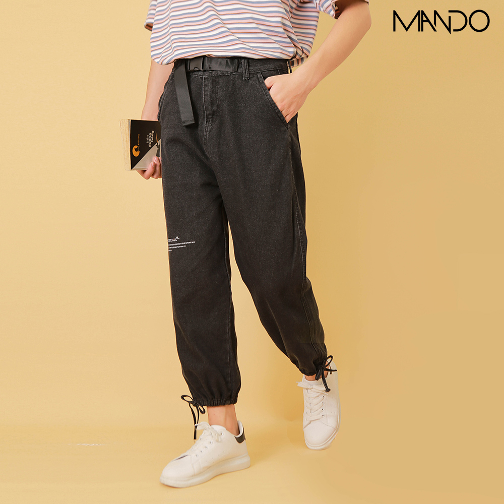 Quần Jeans Nam Form Rộng Dáng Quần Bò Nam Phong Cách Hàn Quốc Hai Màu Đen Trắng Quần Jean Baggy mix cùng áo phông áo sơ mi giày sneaker - QJN006