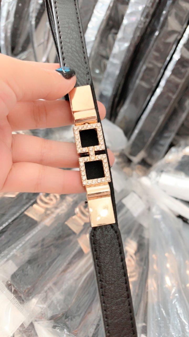 Đai váy bản nhỏ 1.5cm đính đá sang chảnh