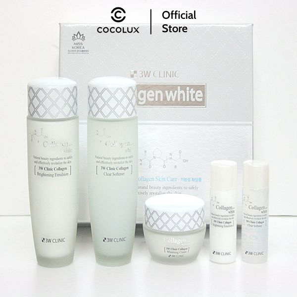 Set 3w clinic collagen white skin care 3 set cocolux