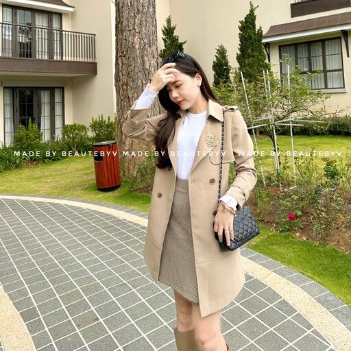 BEAUTEBYV -  ÁO KHOÁC FRENCH TRENCH COAT 2022