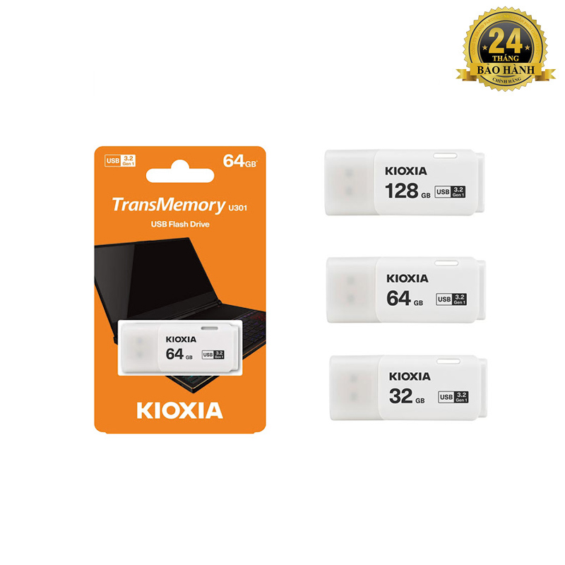 Usb 3.2 kioxia u301 32gb / 64gb / 128gb made in japan phụ kiện sỉ 1986