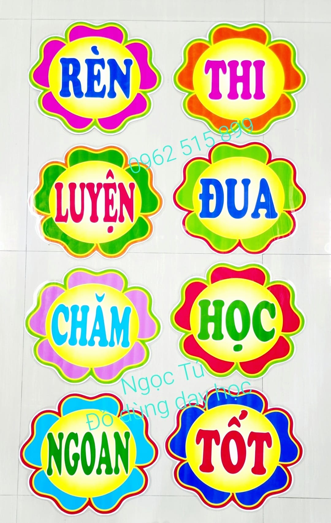 Khẩu hiệu trang trí lớp học A4, A3