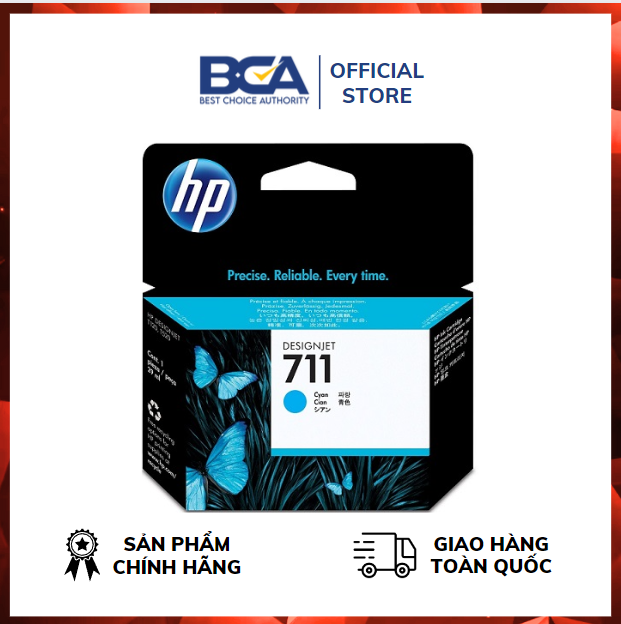 Mực in hp designjet 711 cyan ink cartridge 29ml - hàng chính hãng