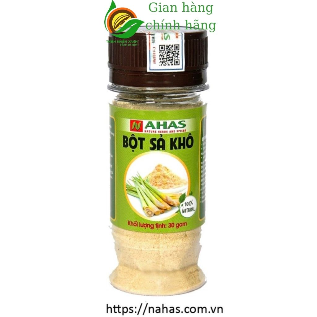 Bột sả khô thơm tự nhiên, nấu ăn ngon Nahas - Thiên Nhiên Xanh
