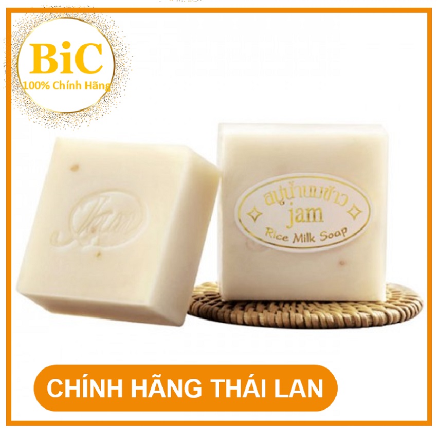 [HCM][SALE] 2 CỤC XÀ PHÒNG CÁM GẠO THÁI LAN THÁI LAN JAM RICE MILK SOAP