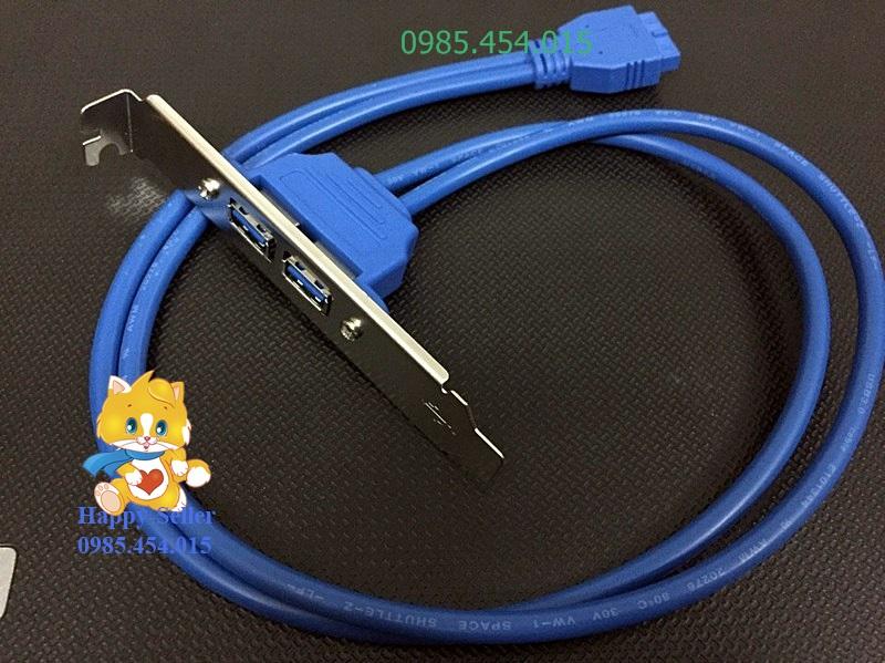 Cable chia 2 cổng USB3.0 cho PC từ chân 20pin