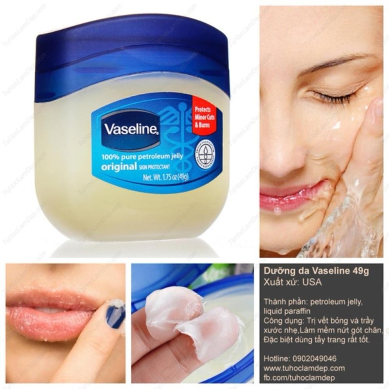 Sáp dưỡng ẩm Vaseline sáp Dưỡng Ẩm vaseline Pure Petroleum jelly Original.