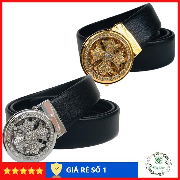 Thắt lưng nam cao cấp mặt xoay, dây lưng nam thời trang x001