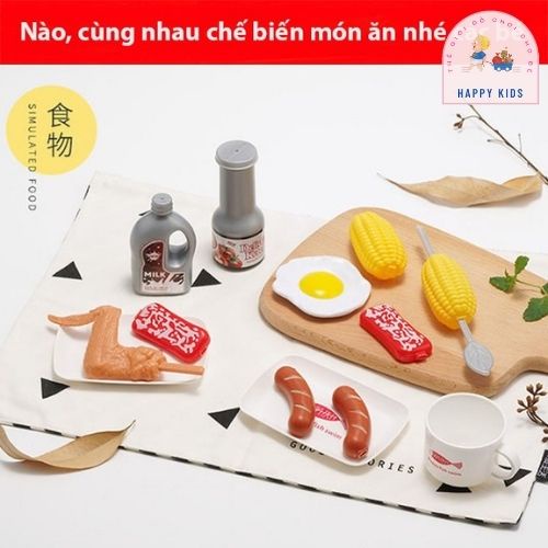 Đồ chơi nấu ăn 36 chi tiết, đồ chơi nấu ăn, đồ chơi nấu ăn cho bé thỏa sức vui chơi