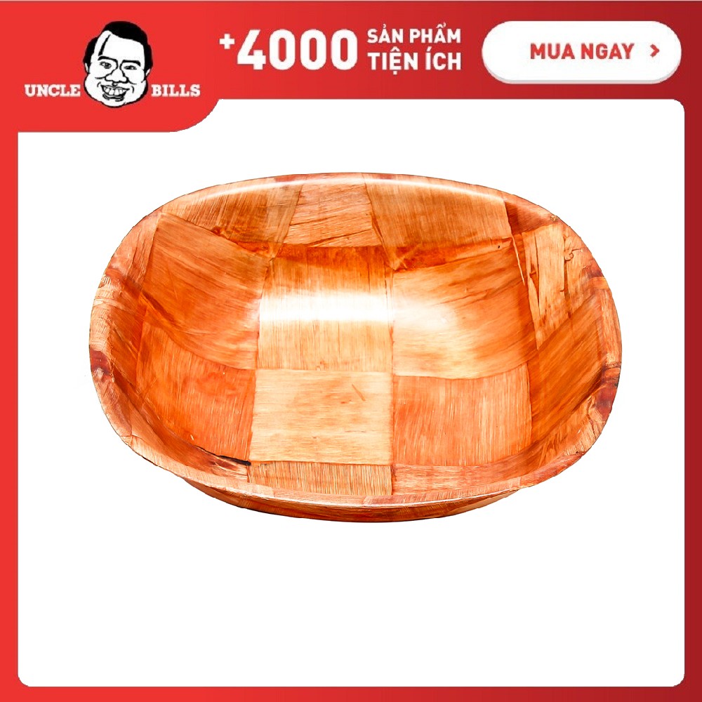 Tô nhựa giả gỗ 20cm hình vuông ubl kt0061