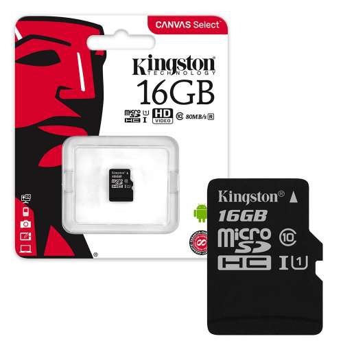 Thẻ nhớ  16GB Kington Micro SDHC UHS-I Class 10 - Bảo hành năm năm !!!