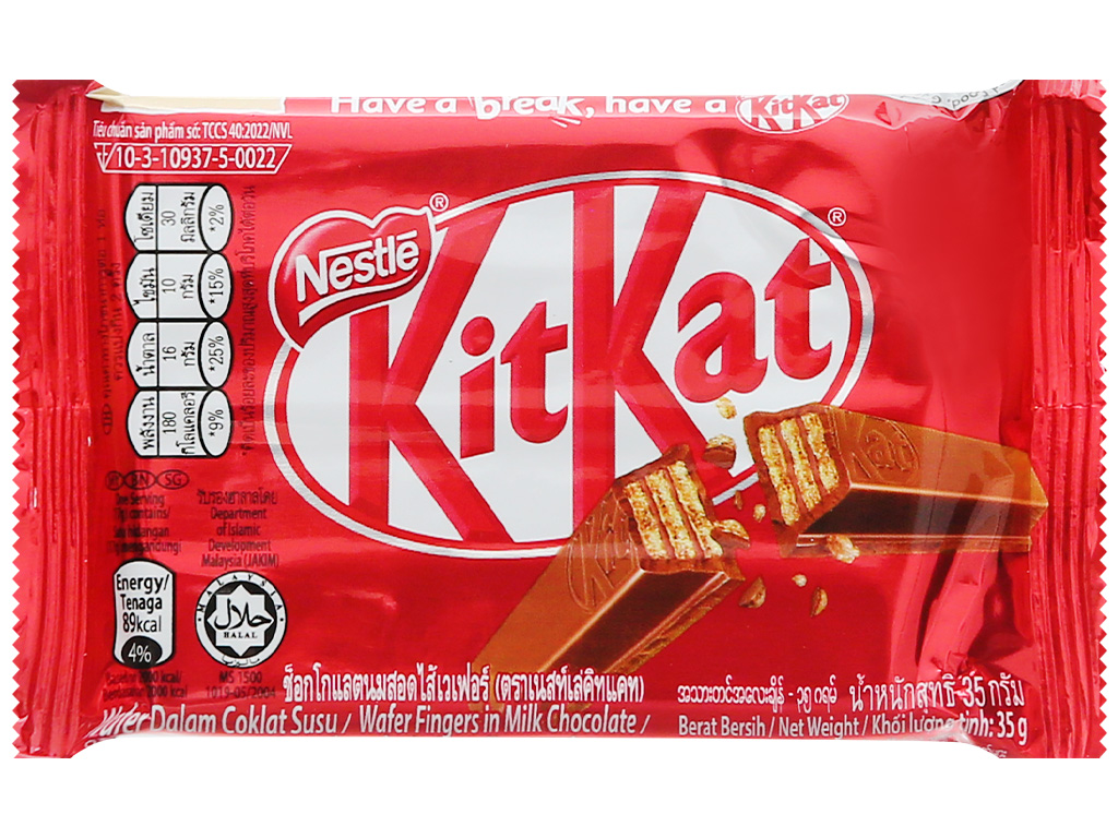 Cb 5 bánh socola kitkat gói 35g -27252