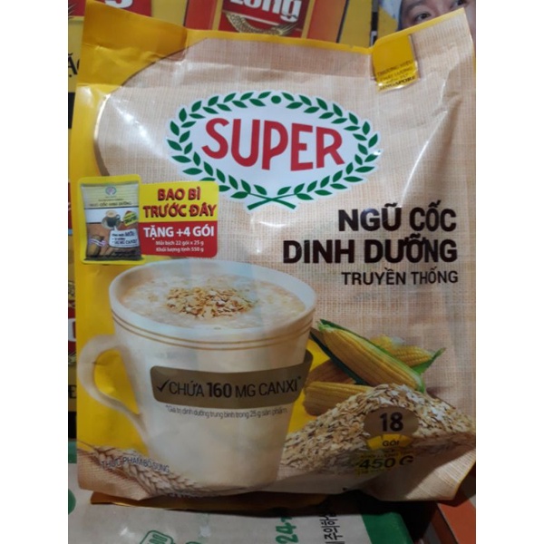 Ngủ cốc Dinh dưỡng Super 450g 18goix20g  date mới