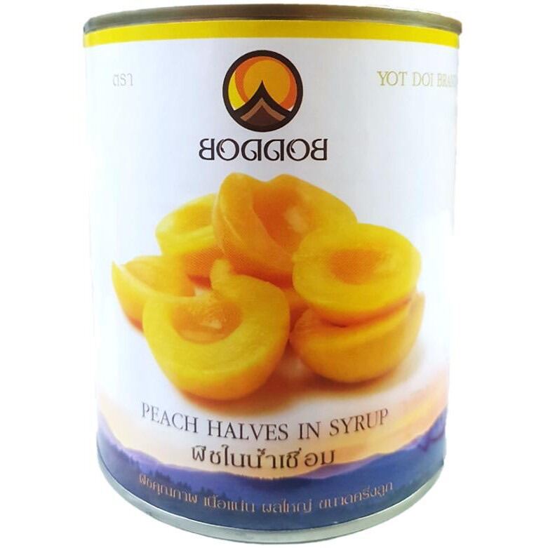 Đào Hộp/Đào Ngâm Thái Lan BODDOB- GOLD REEF hộp 820g - ĐÀO SIÊU GIÒN, GIÁ RẺ VÔ ĐỊCH- Nguyên liệu trà sữa