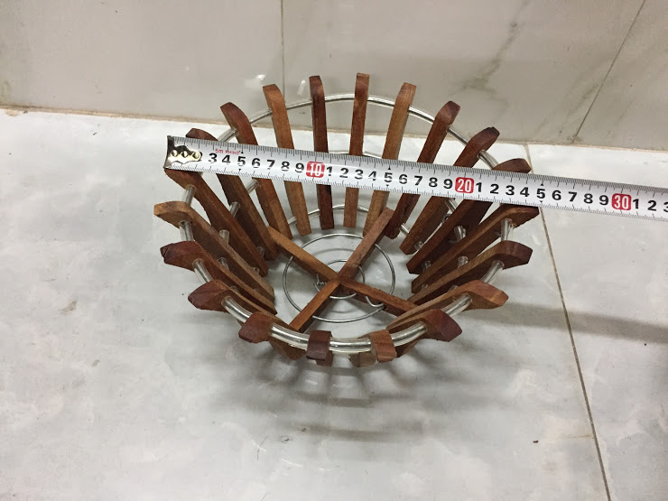 Chậu gỗ lượng căm se số 2 size 24cm
