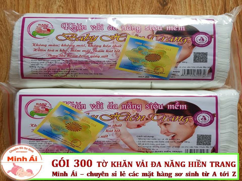 Combo 10 gói khăn vải khô đa năng 200 tờ 1 gói