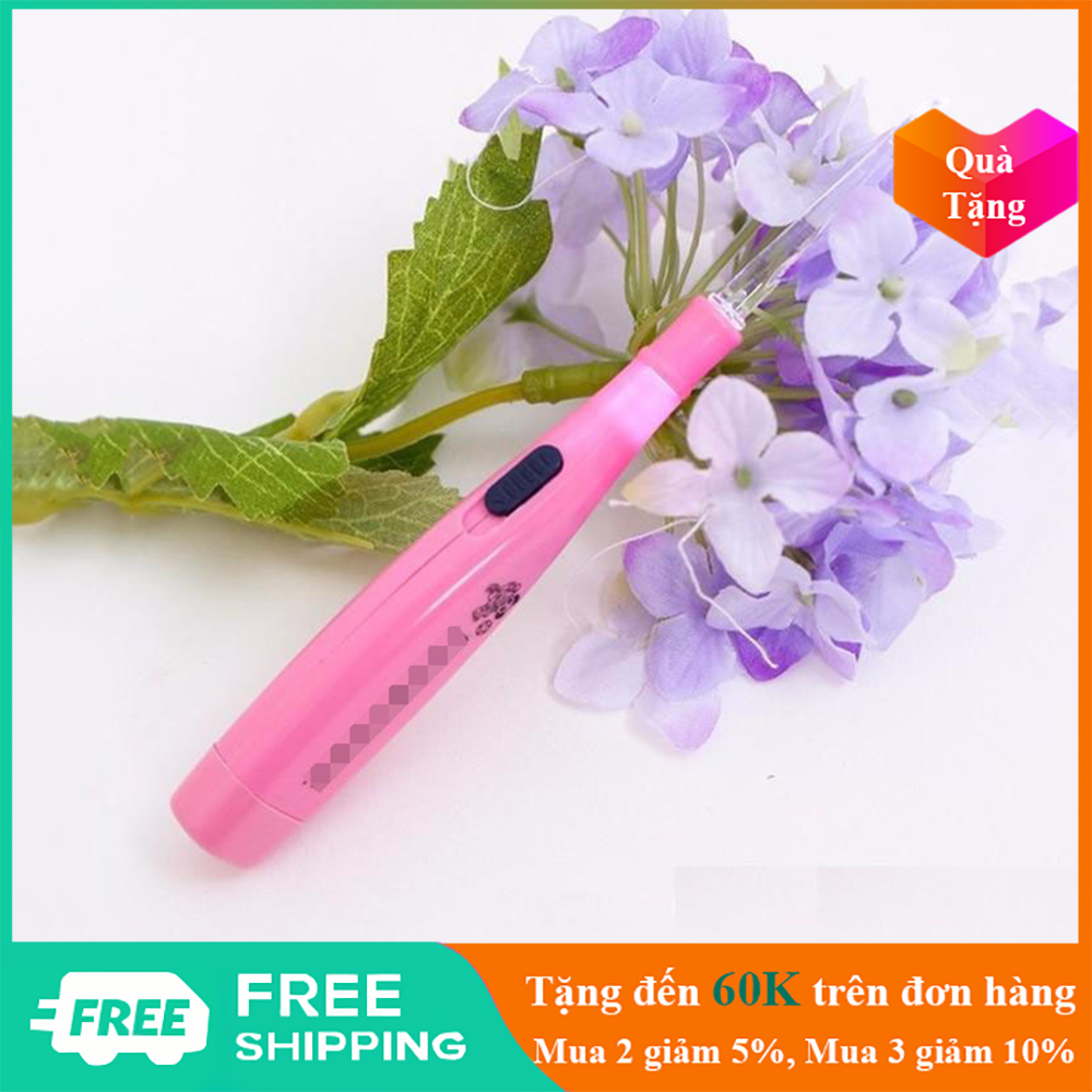 Dụng cụ lấy ráy tai chuyên nghiệp chất liệu nhựa có đèn led chiếu sáng dùng pin hoa cúc - KD0062