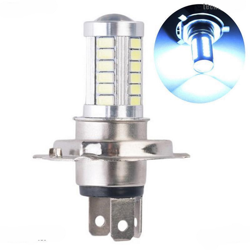 Đèn pha siêu sáng led cob chân h4 3 chân chuyên dụng cho ô tô, xe máy, xe đạp điện, đèn chiếu sương mù