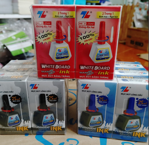 Mực bút lông bảng TL WBI-01 (25ml) - Mực bút lông dầu TL PMI-01 (25ml) - Hàng chuẩn