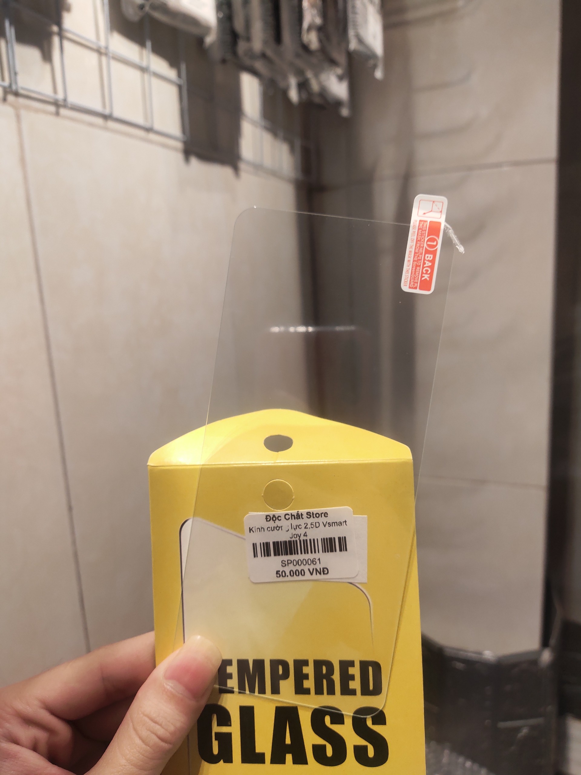 Cường lực vsmart joy 4 , 2,5d