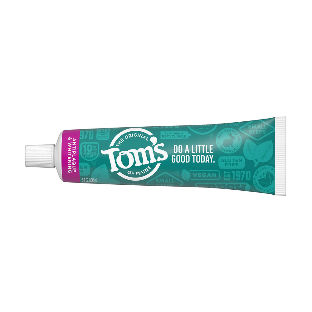 Kem đánh răng Tom's of Maine Antiplaque & Whitening Toothpaste 161.5g của Mỹ