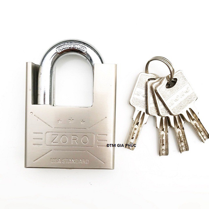 Ổ khóa 6 phân ZORO chống trộm chìa muỗng, Khoá cửa chống cắt, Ổ khóa chống cắt size 6F - o khoa nha khoa chong cat thiết kế đặc biệt bấm không cần chìa, có thể rút chìa ra được khi khóa đang ở trạng thái mở